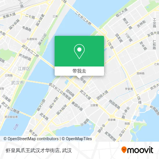 虾皇凤爪王武汉才华街店地图