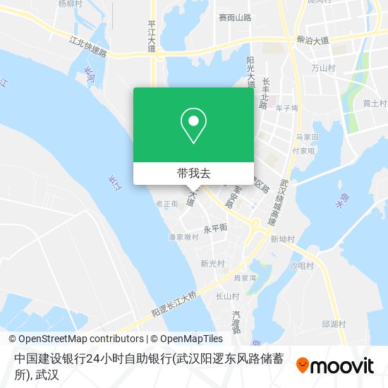 中国建设银行24小时自助银行(武汉阳逻东风路储蓄所)地图