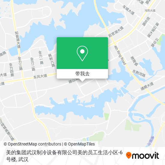 美的集团武汉制冷设备有限公司美的员工生活小区-6号楼地图
