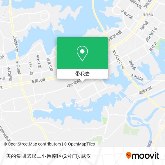 美的集团武汉工业园南区(2号门)地图