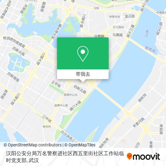 汉阳公安分局万名警察进社区西五里街社区工作站临时党支部地图