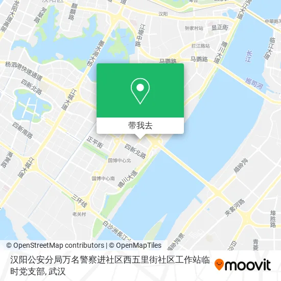 汉阳公安分局万名警察进社区西五里街社区工作站临时党支部地图