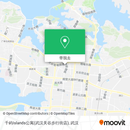 千屿Islands公寓(武汉关谷步行街店)地图