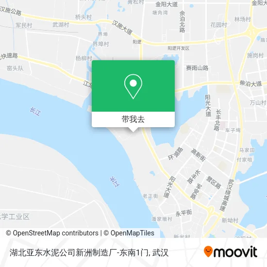 湖北亚东水泥公司新洲制造厂-东南1门地图