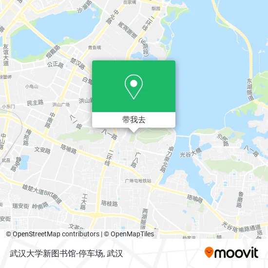 武汉大学新图书馆-停车场地图