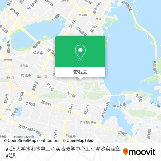 武汉大学水利水电工程实验教学中心工程泥沙实验室地图