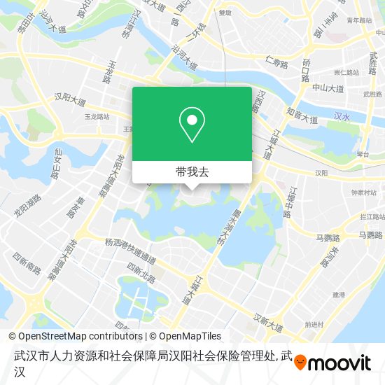 武汉市人力资源和社会保障局汉阳社会保险管理处地图