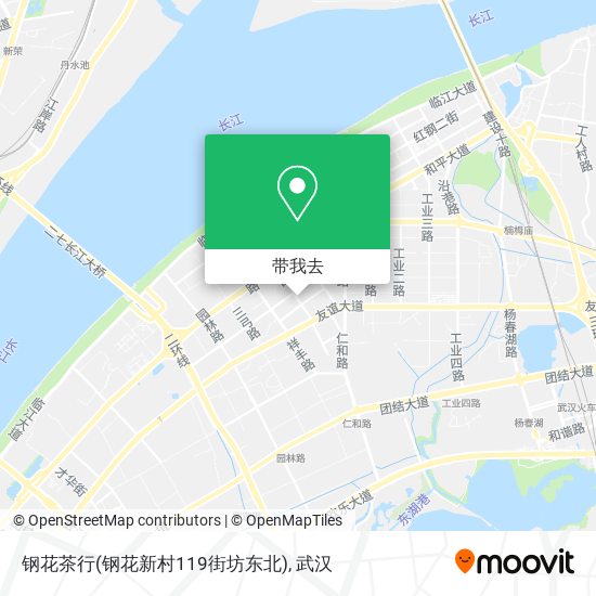 钢花茶行(钢花新村119街坊东北)地图