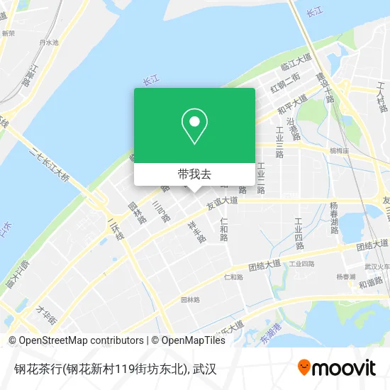 钢花茶行(钢花新村119街坊东北)地图