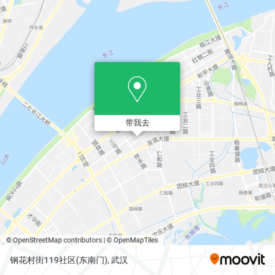 钢花村街119社区(东南门)地图