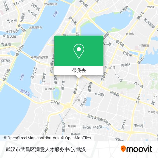 武汉市武昌区满意人才服务中心地图
