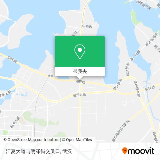 江夏大道与明泽街交叉口地图