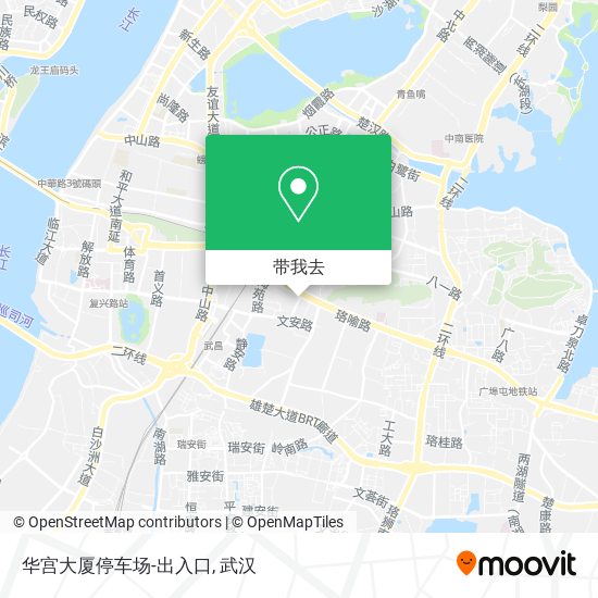华宫大厦停车场-出入口地图