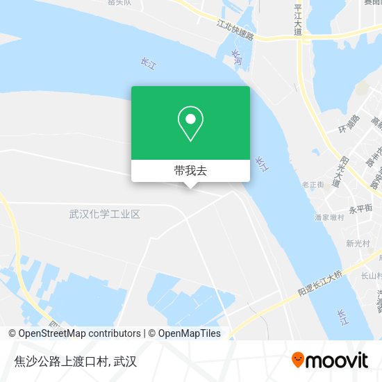 焦沙公路上渡口村地图