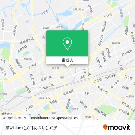 岸香blue+(汉口花园店)地图