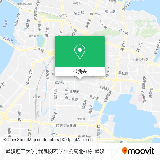 武汉理工大学(南湖校区)学生公寓北-1栋地图