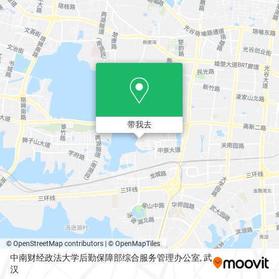 中南财经政法大学后勤保障部综合服务管理办公室地图