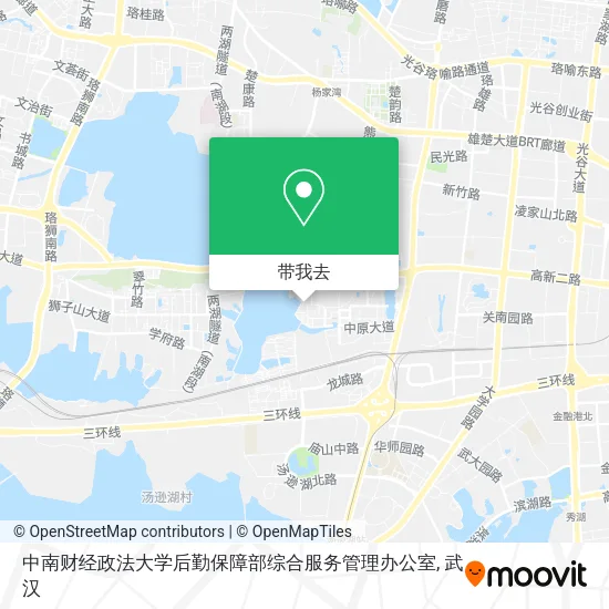 中南财经政法大学后勤保障部综合服务管理办公室地图