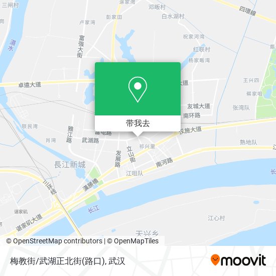 梅教街/武湖正北街(路口)地图