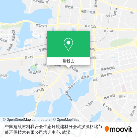 中国建筑材料联合会生态环境建材分会武汉澳格瑞节能环保技术有限公司培训中心地图