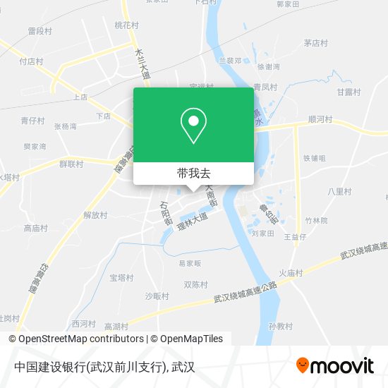 中国建设银行(武汉前川支行)地图