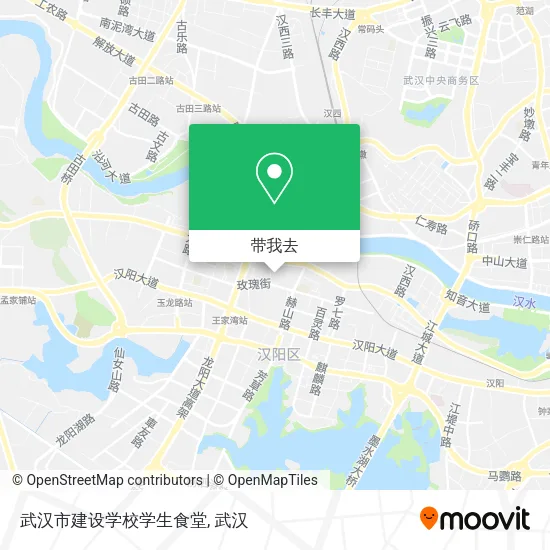 武汉市建设学校学生食堂地图