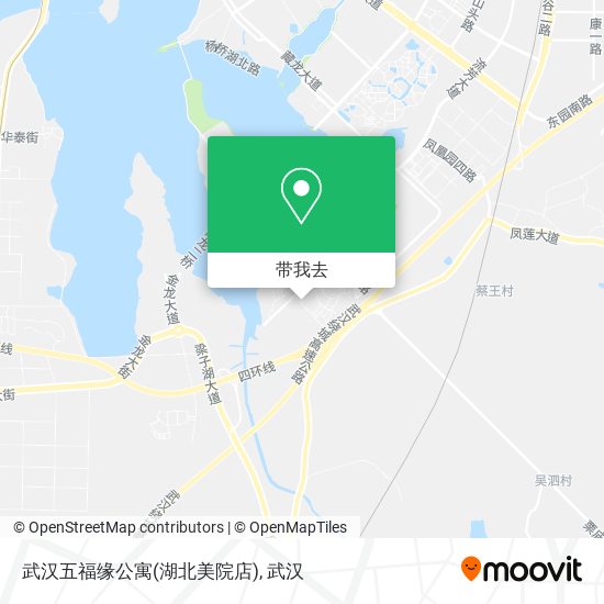 武汉五福缘公寓(湖北美院店)地图