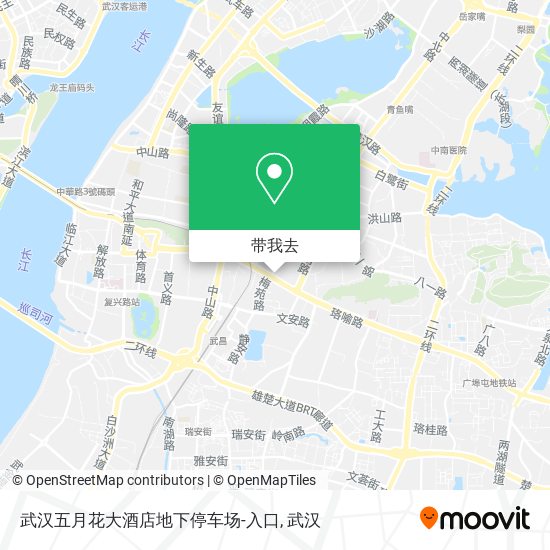 武汉五月花大酒店地下停车场-入口地图