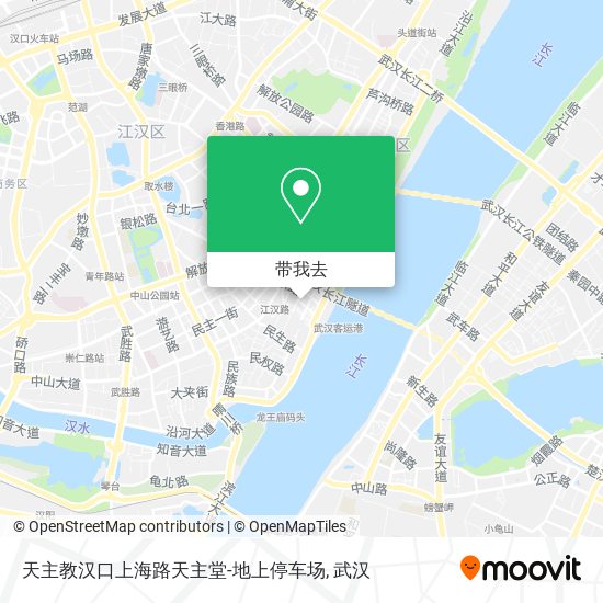 天主教汉口上海路天主堂-地上停车场地图