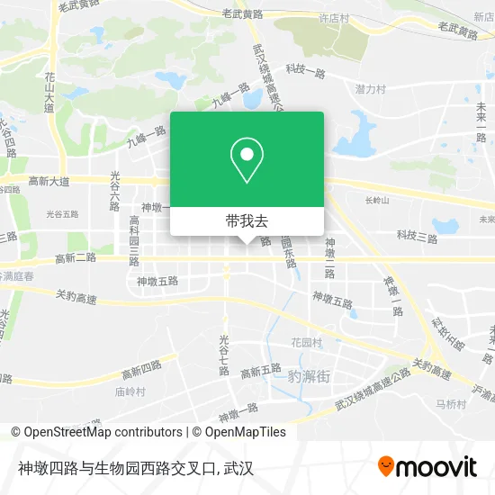 神墩四路与生物园西路交叉口地图