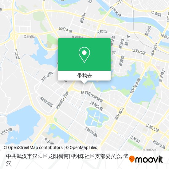 中共武汉市汉阳区龙阳街南国明珠社区支部委员会地图