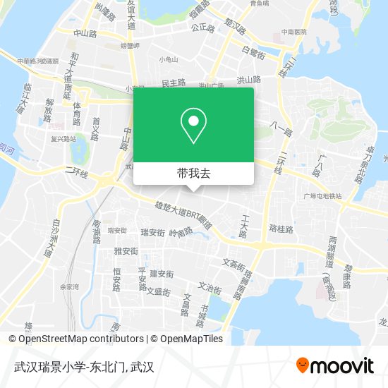 武汉瑞景小学-东北门地图