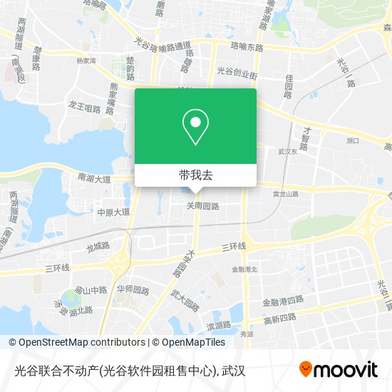 光谷联合不动产(光谷软件园租售中心)地图
