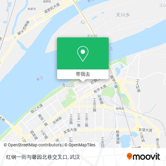 红钢一街与馨园北巷交叉口地图