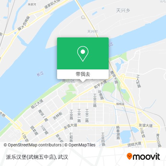 派乐汉堡(武钢五中店)地图