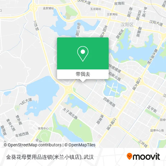 金葵花母婴用品连锁(米兰小镇店)地图