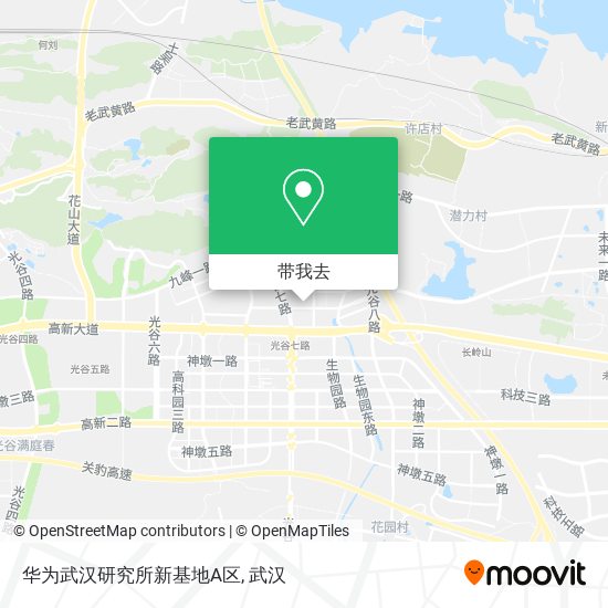 华为武汉研究所新基地A区地图