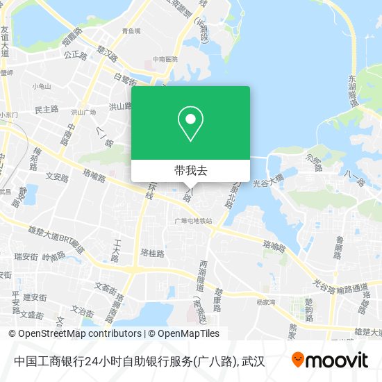 中国工商银行24小时自助银行服务(广八路)地图