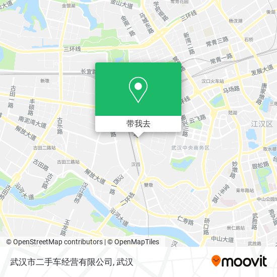 武汉市二手车经营有限公司地图