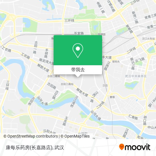 康每乐药房(长嘉路店)地图