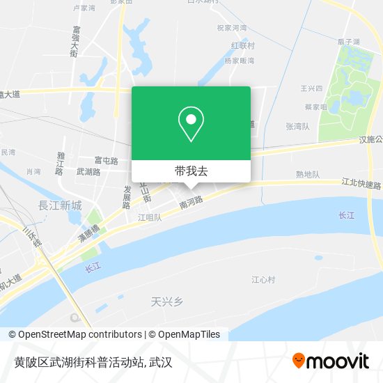 黄陂区武湖街科普活动站地图