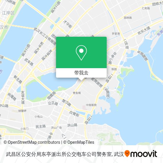 武昌区公安分局东亭派出所公交电车公司警务室地图
