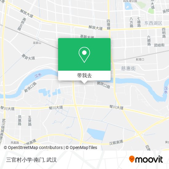 三官村小学-南门地图