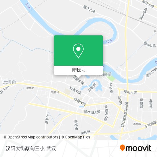 汉阳大街蔡甸三小地图