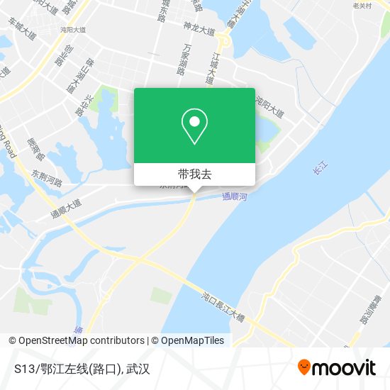 S13/鄂江左线(路口)地图