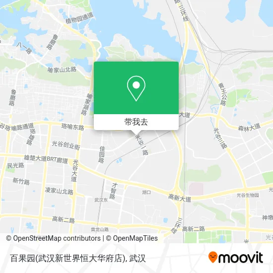百果园(武汉新世界恒大华府店)地图