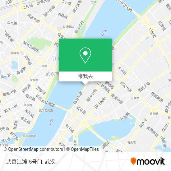 武昌江滩-5号门地图