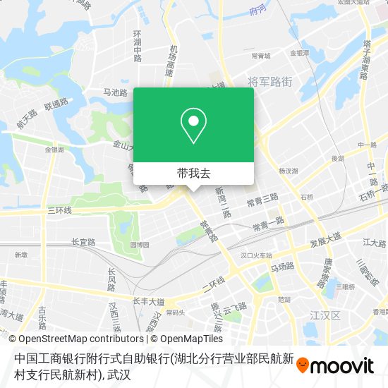 中国工商银行附行式自助银行(湖北分行营业部民航新村支行民航新村)地图