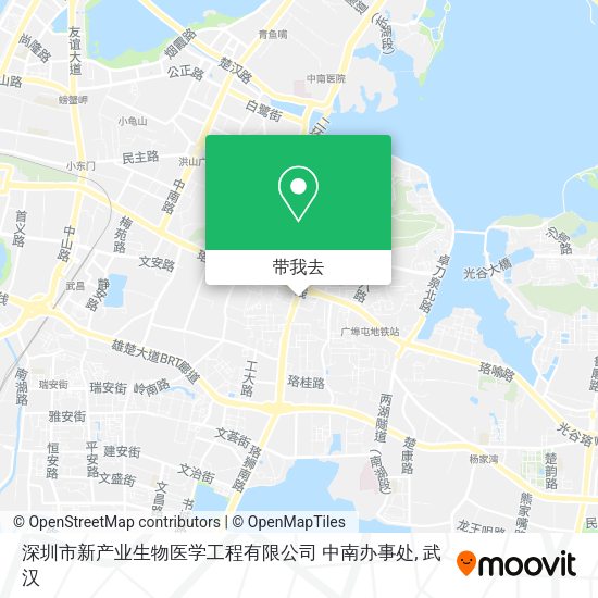 深圳市新产业生物医学工程有限公司 中南办事处地图