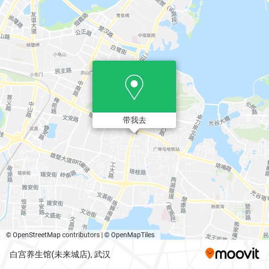 白宫养生馆(未来城店)地图